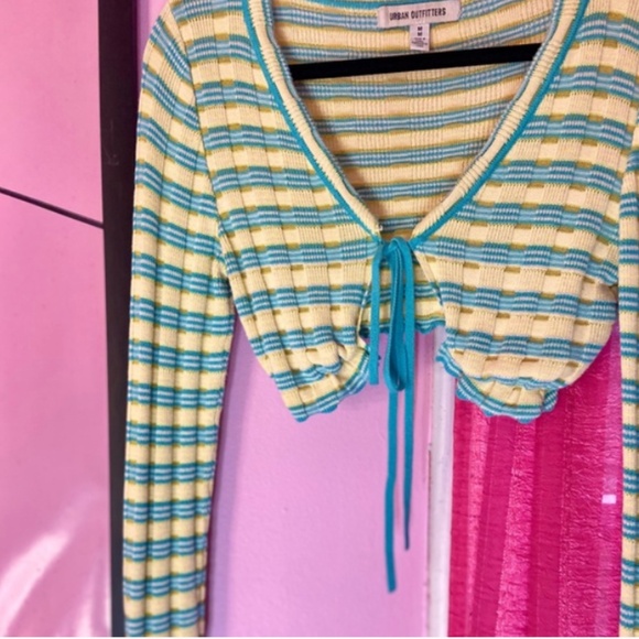 Urban Outfitters Y2K Style Fall Shrug Long Sleeve Knit Sweater Women’s Medium - Picture 2 of 6